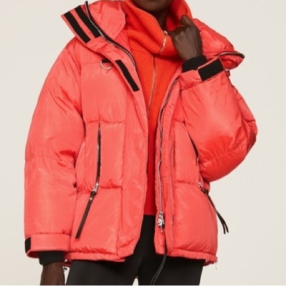Shore Ditch Ski Club Willow Coral Puffer Jacket - Large - Picture 1 of 12